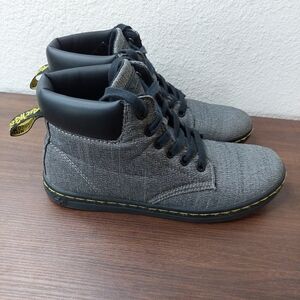 Dr. Martens‎ Maelly Gray Canvas Boots Size 6